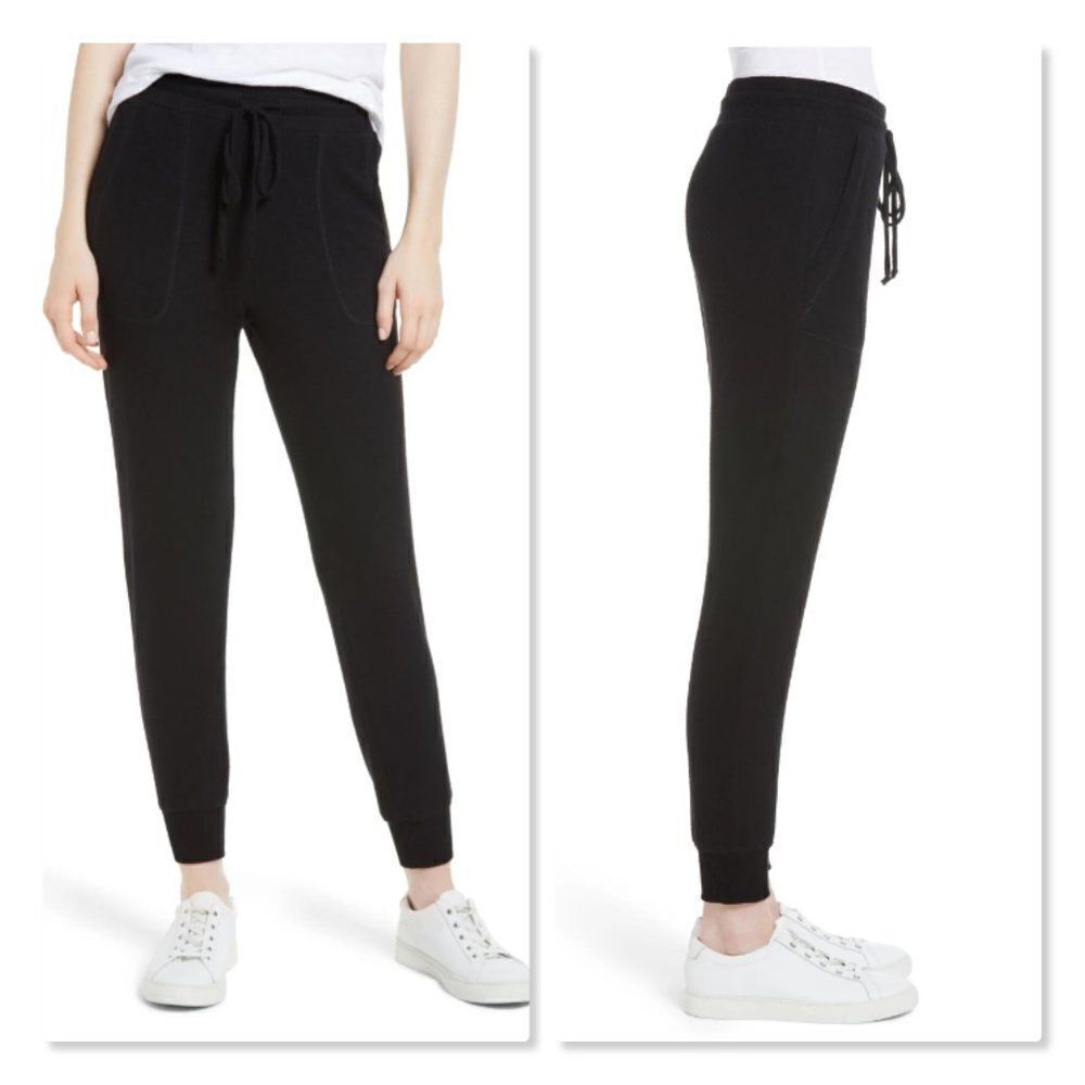 Gibson x Living in Yellow 'Skye Joggers' - size Large in Black